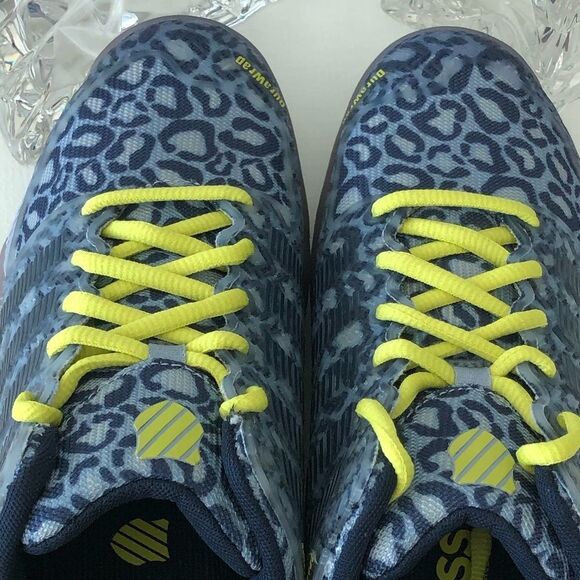 K-Swiss Hypercourt Express Blue Leopard Tennis Shoes. - Picture 16 of 16